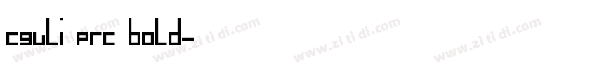 CGuLi PRC Bold字体转换